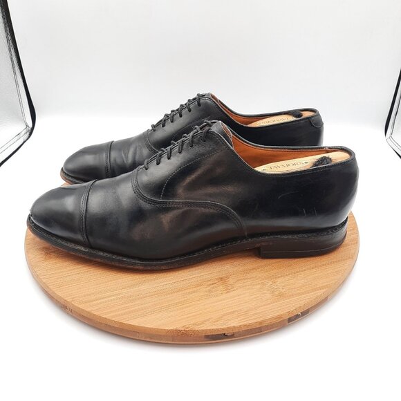 Allen Edmonds Park Avenue Mens Size 9.5 Shoes Black Leather Dress Sneakers USA main image 7